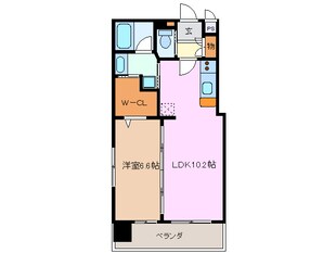 あすなろう四日市駅 徒歩3分 1階の物件間取画像